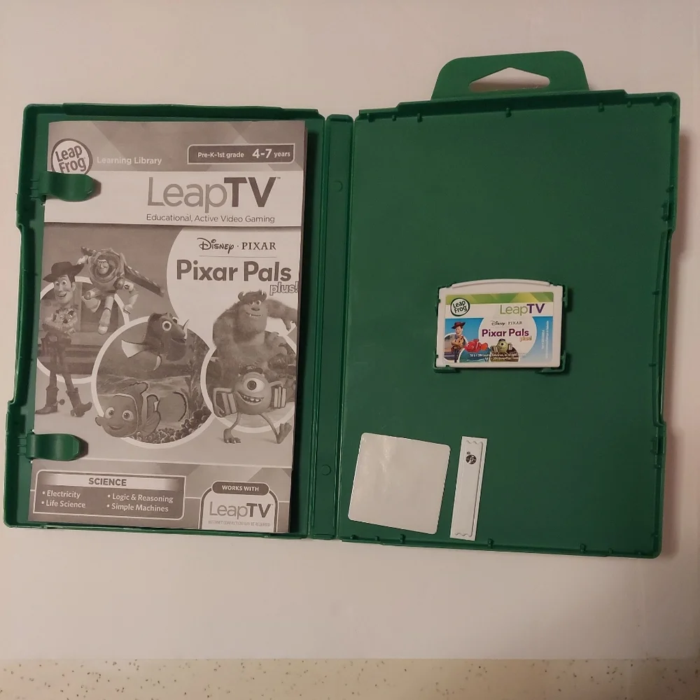 LeapFrog TV Video Learning System Console White Active Video Gaming With Game